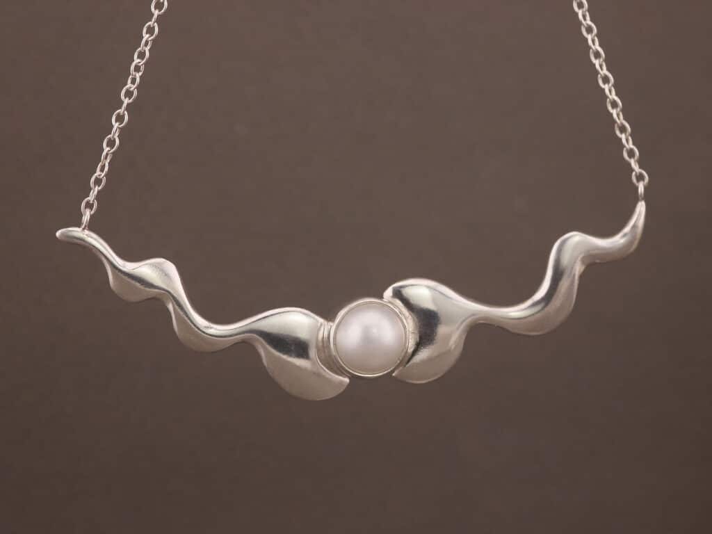 Silver Varo Surrealist Necklace